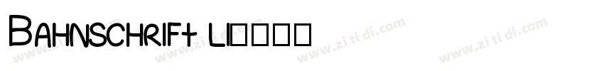 Bahnschrift li字体转换
